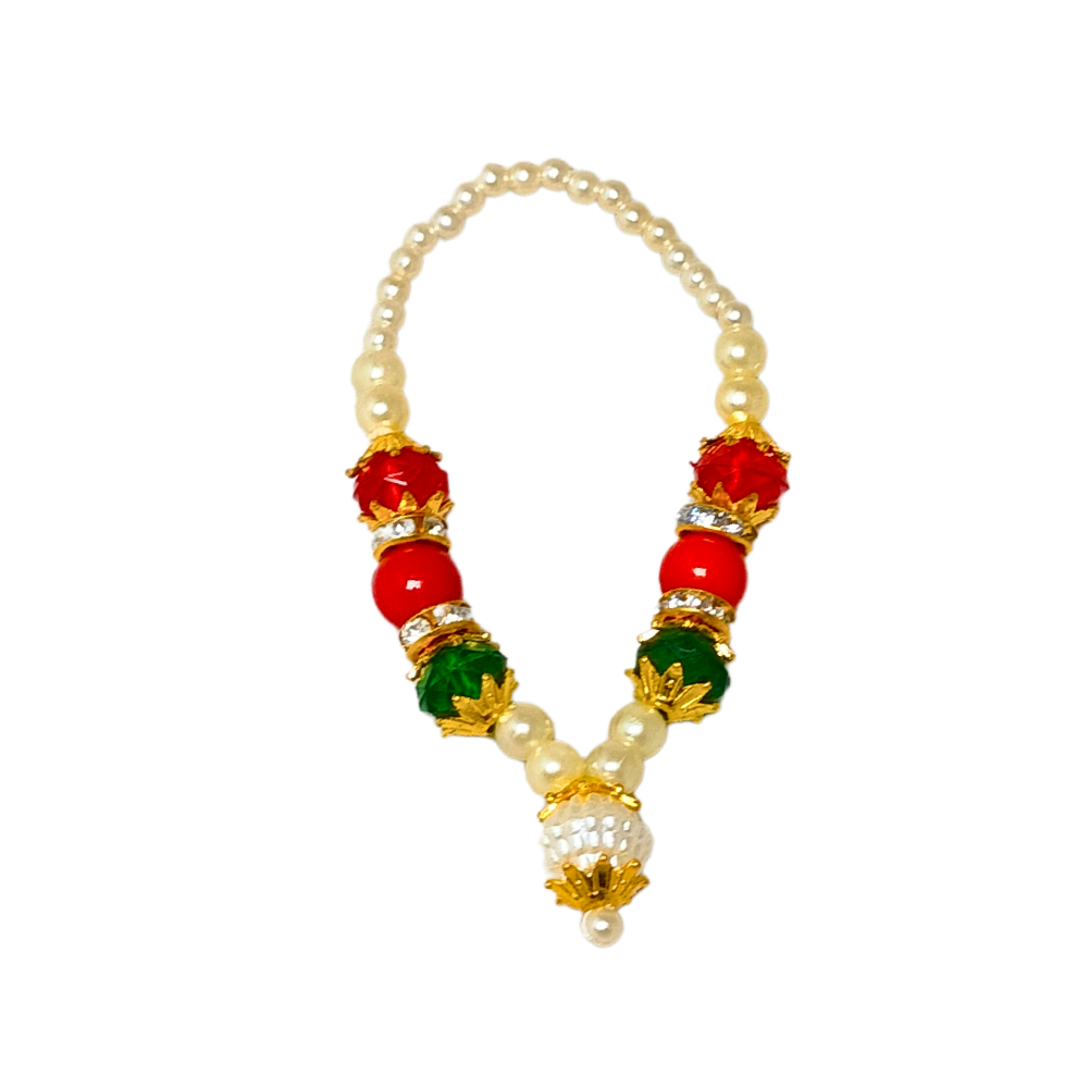 Artificial Moti Haar for home deity main image 0